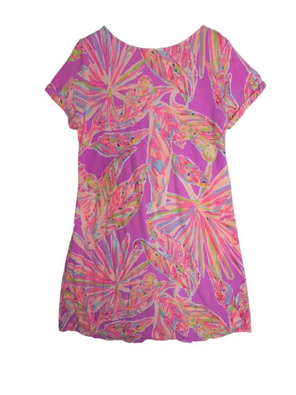 Lilly Pulitzer Tammy Dress Amethyst Sunseekers Pink Purple UPF 50 XL - Picture 11 of 11